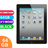 Apple iPad 2 Wifi + Cellular (64GB, Black) - As New