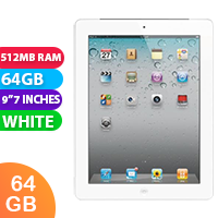 Apple iPad 2 Wifi + Cellular (64GB, White) - As New