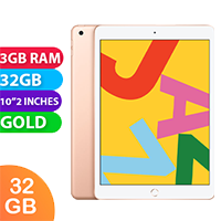 Apple iPad 7 Cellular (32GB, Gold) Australian Stock - Refurbished (Excellent)