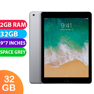 Apple iPad 5 9.7" Cellular Australian Stock (32GB, Space Grey) - Grade (Excellent)