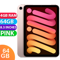 Apple iPad Mini 6 (64GB, Pink) - As New