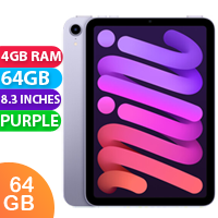 Apple iPad Mini 6 (64GB, Purple) - As New