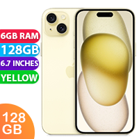 New Apple iPhone 15 Plus 5G 6GB RAM 128GB Yellow (1 YEAR AU WARRANTY + PRIORITY DELIVERY)