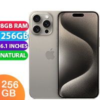 New Apple iPhone 15 Pro 8GB RAM 256GB Natural Titanium (1 YEAR AU WARRANTY + PRIORITY DELIVERY)