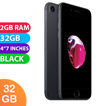 Apple iPhone 7 (32GB, Black) - Grade (Excellent)