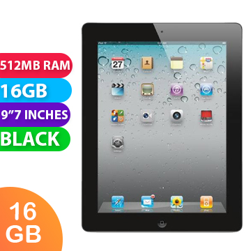Apple iPad 2 Wifi (16GB, Black) - As New