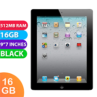 Apple iPad 2 Wifi (16GB, Black) - Grade (Excellent)