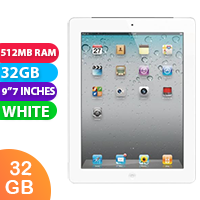 Apple iPad 2 Wifi + Cellular (32GB, White) - As New