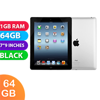 Apple iPad 2 Wifi + Cellular (64GB, Black) - Grade (Excellent)