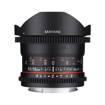 New Samyang 12mm T3.1 VDSLR ED AS NCS Fisheye Lens for Sony E (1 YEAR AU WARRANTY + PRIORITY DELIVERY)